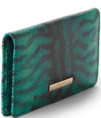 BRAHMIN Blue Mariner Collection Snake Embossed Ady Wallet