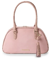BRAHMIN Adrift Collection Angie Blush Dome Satchel