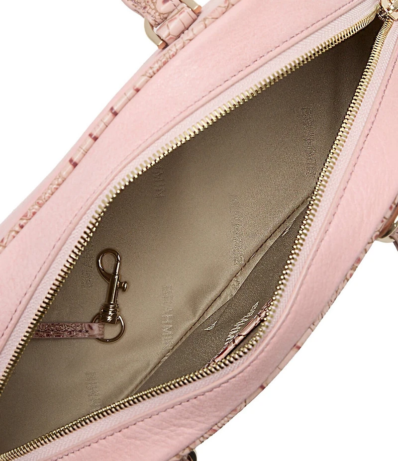 BRAHMIN Adrift Collection Angie Blush Dome Satchel