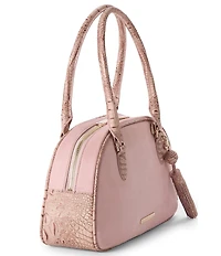BRAHMIN Adrift Collection Angie Blush Dome Satchel