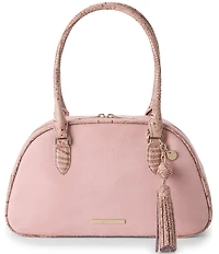 BRAHMIN Adrift Collection Angie Blush Dome Satchel
