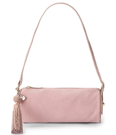 BRAHMIN Adrift Collection Billie Blush Barrel Shoulder Bag