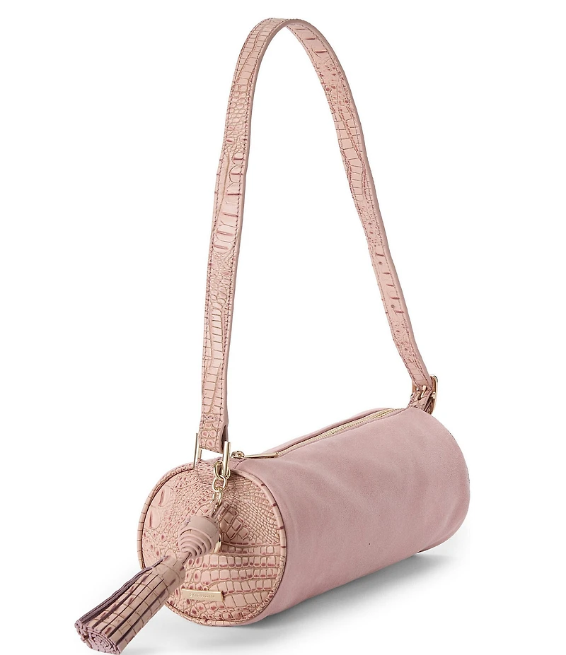 BRAHMIN Adrift Collection Billie Blush Barrel Shoulder Bag
