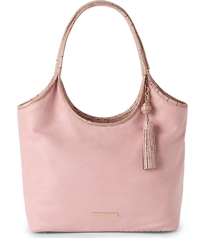 BRAHMIN Adrift Collection Melora Blush Slouchy Tote Bag