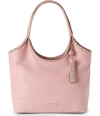 BRAHMIN Adrift Collection Melora Blush Slouchy Tote Bag