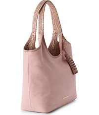 BRAHMIN Adrift Collection Melora Blush Slouchy Tote Bag