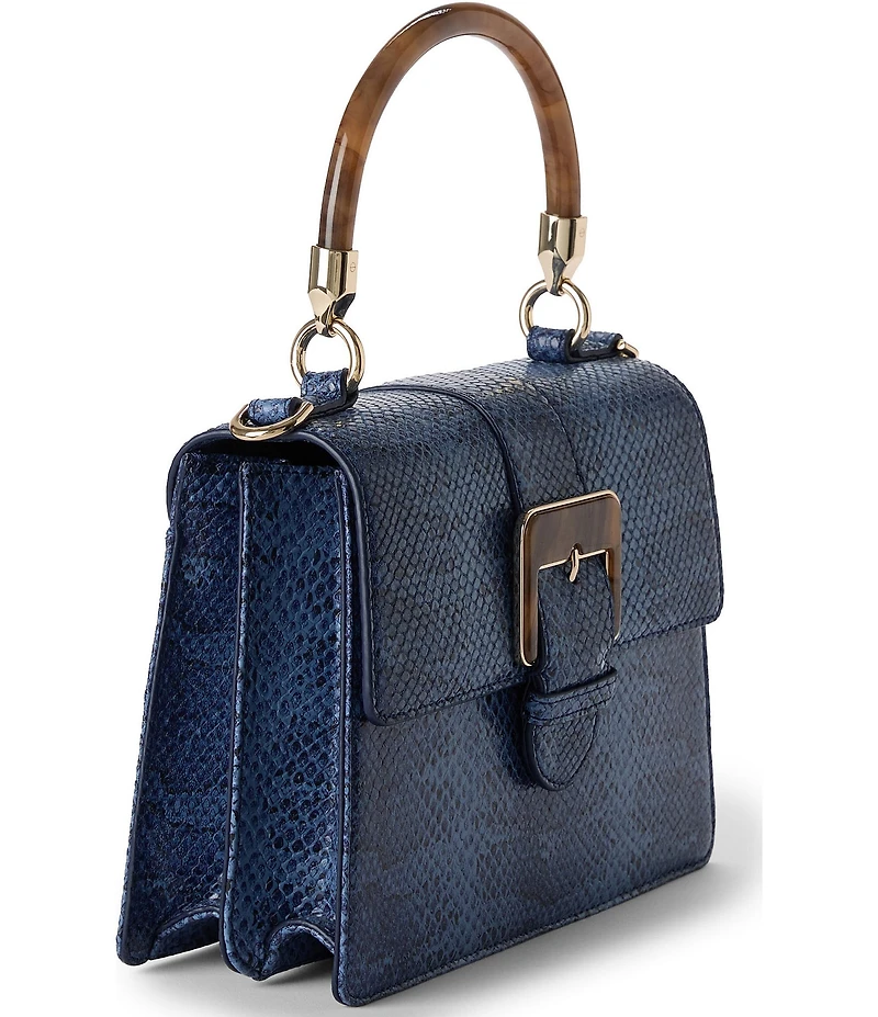 BRAHMIN Bonair Collection Belted Small Hallie Satchel Bag