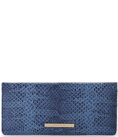 BRAHMIN Bonaire Collection Navy Ady Wallet