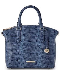 BRAHMIN Bonaire Collection Navy Duxbury Satchel Bag