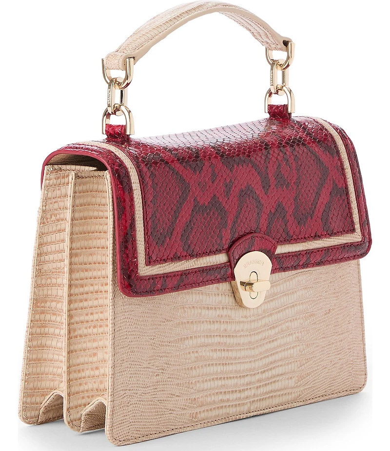 BRAHMIN Braga Collection Salsa Small Hallie Satchel Bag