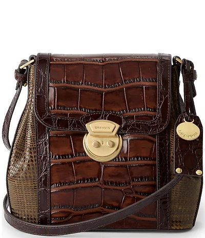 BRAHMIN Brixton Collection Tan Margo Crossbody Bag