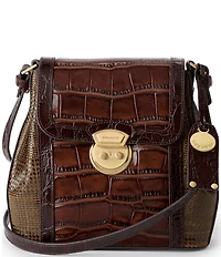 BRAHMIN Brixton Collection Tan Margo Crossbody Bag