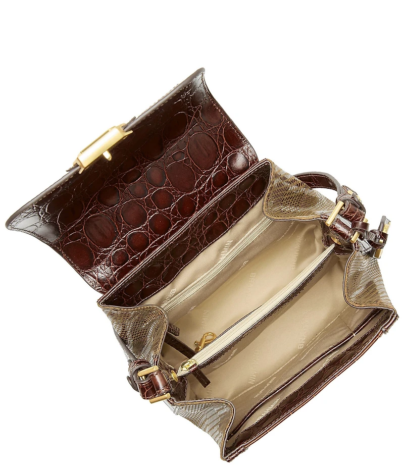 BRAHMIN Brixton Collection Tan Margo Crossbody Bag