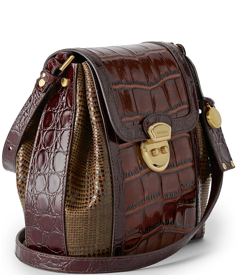 BRAHMIN Brixton Collection Tan Margo Crossbody Bag