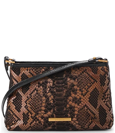 BRAHMIN Captivate Collection Lorelei Snake Embossed Shoulder Bag