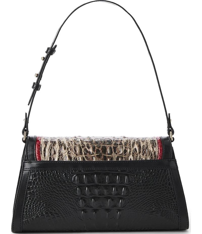 BRAHMIN Calgary Collection Lucine Ocelot Animal Print Shoulder Bag