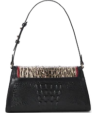 BRAHMIN Calgary Collection Lucine Ocelot Animal Print Shoulder Bag