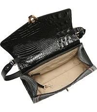BRAHMIN Calgary Collection Lucine Ocelot Animal Print Shoulder Bag