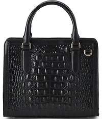 BRAHMIN Calgary Collection Ocelot Animal Print Cami Satchel Bag