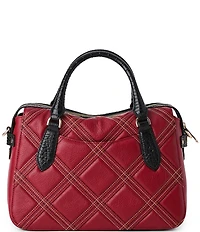 BRAHMIN Camden Collection Red Micaela Satchel Bag