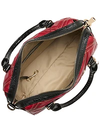 BRAHMIN Camden Collection Red Micaela Satchel Bag