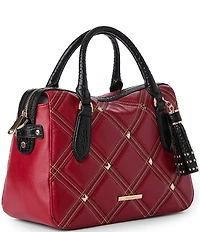 BRAHMIN Camden Collection Red Micaela Satchel Bag