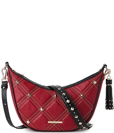 BRAHMIN Camden Collection Red Percy Crossbody Bag