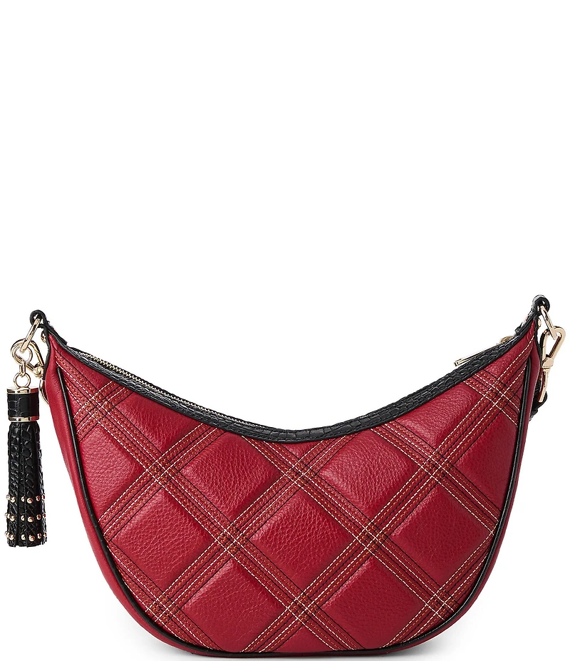 BRAHMIN Camden Collection Red Percy Crossbody Bag
