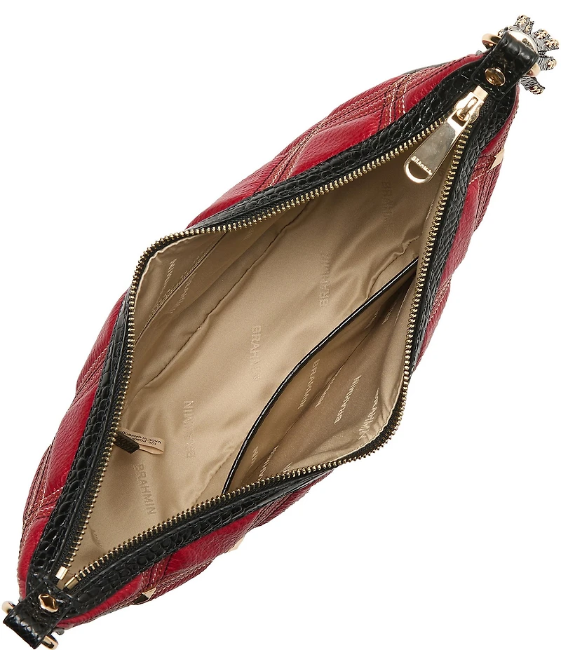 BRAHMIN Camden Collection Red Percy Crossbody Bag