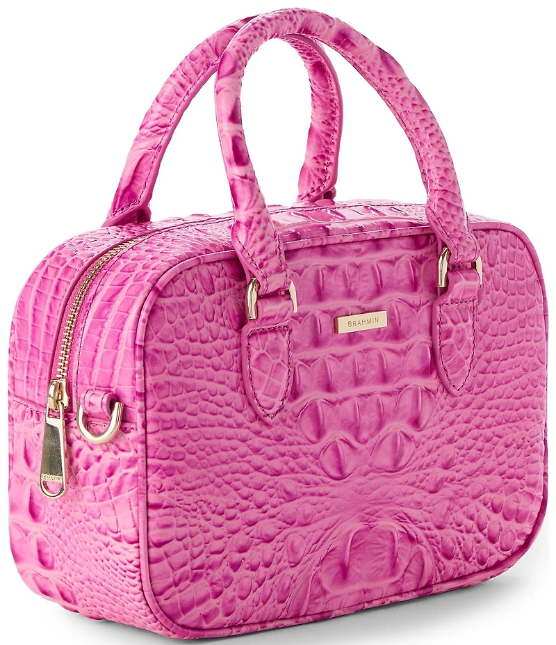 BRAHMIN Candy Pink Melbourne Collection Mara Mini Satchel Bag