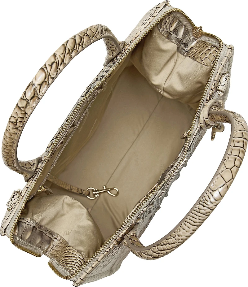 BRAHMIN Caroline Fossilized Ombre Melbourne Collection Satchel Bag