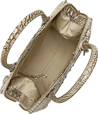 BRAHMIN Caroline Fossilized Ombre Melbourne Collection Satchel Bag