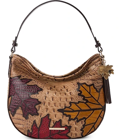 BRAHMIN Cartland Collection Small Kathleen Leaves Shoulder Bag