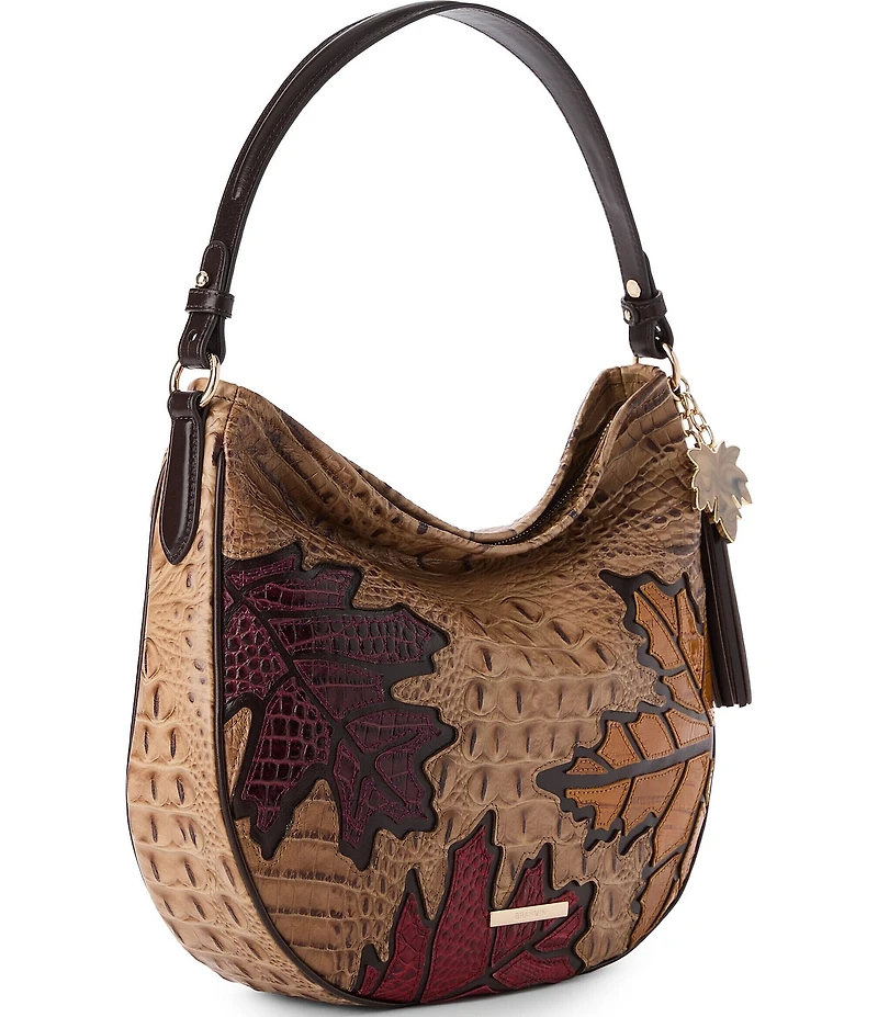 BRAHMIN Cartland Collection Small Kathleen Leaves Shoulder Bag