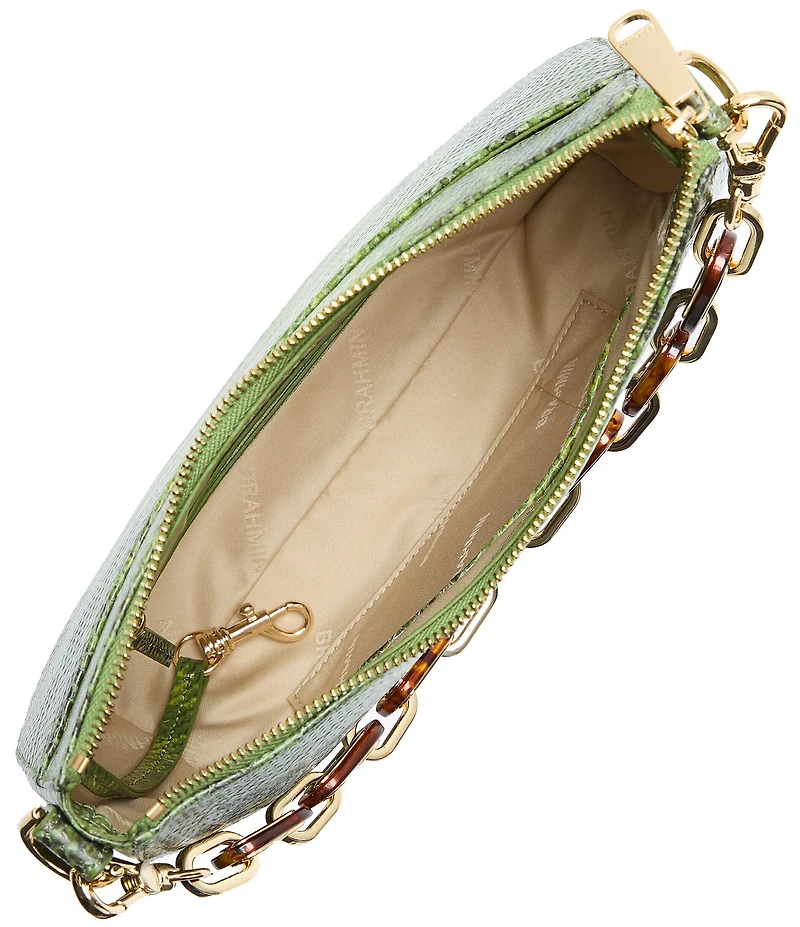 BRAHMIN Cassat Collection Fern Shayna Chain Charm Crossbody Bag