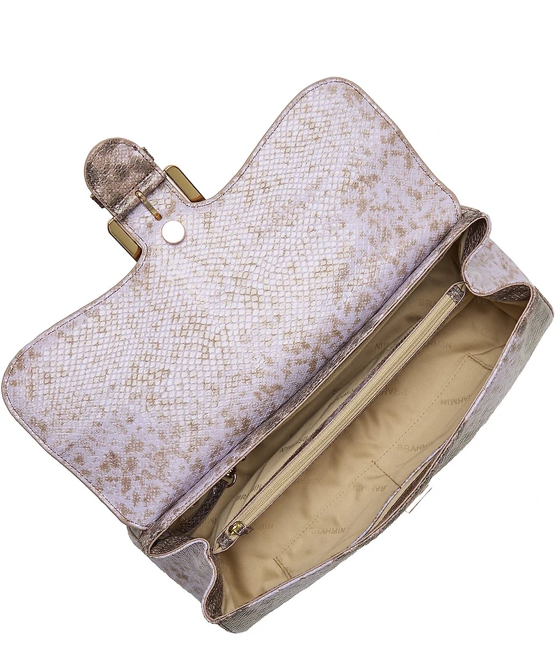 BRAHMIN Cassatt Collection Ombre Snake Dayan Satchel Bag