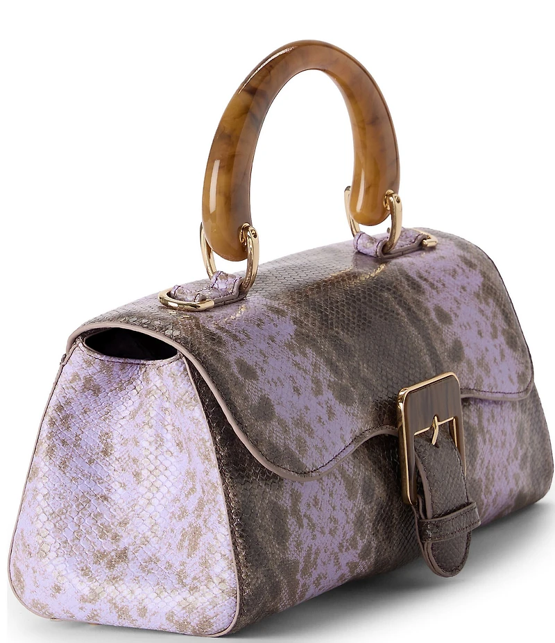 BRAHMIN Cassatt Collection Ombre Snake Dayan Satchel Bag