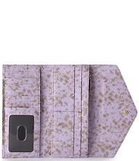 BRAHMIN Cassatt Collection Ombre Snake Embossed Lavender Veronica Wallet