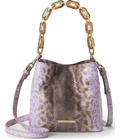 BRAHMIN Cassatt Collection Ombre Snake Mod Mini Amelia Bucket Bag