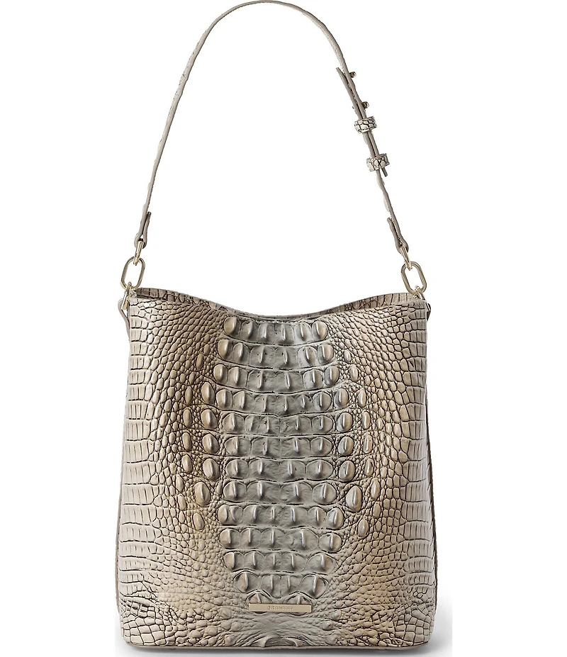 BRAHMIN Celina Fossilized Ombre Melbourne Collection Bucket Bag