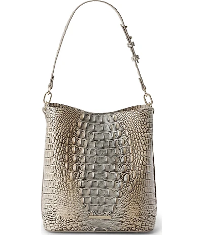 BRAHMIN Celina Fossilized Ombre Melbourne Collection Bucket Bag