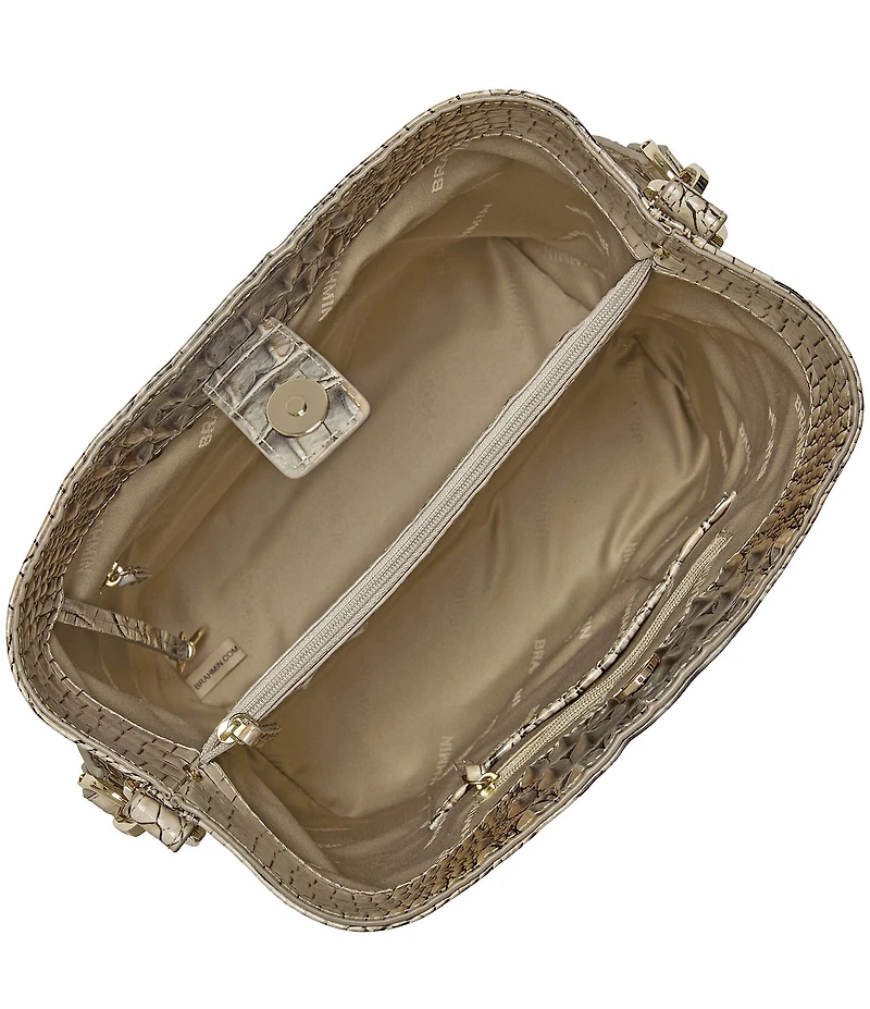 BRAHMIN Celina Fossilized Ombre Melbourne Collection Bucket Bag