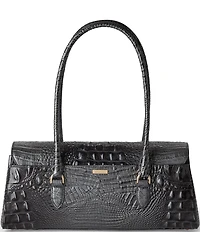 BRAHMIN Charcoal Melbourne Dayan Satchel Bag