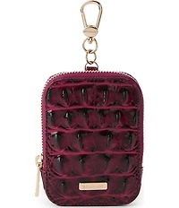 Brahmin Cherry Lacquer Melbourne Collection Katelynn Rectangle Zip-Around Pouch