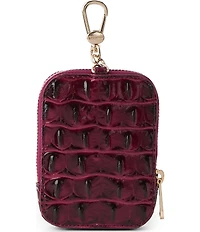Brahmin Cherry Lacquer Melbourne Collection Katelynn Rectangle Zip-Around Pouch