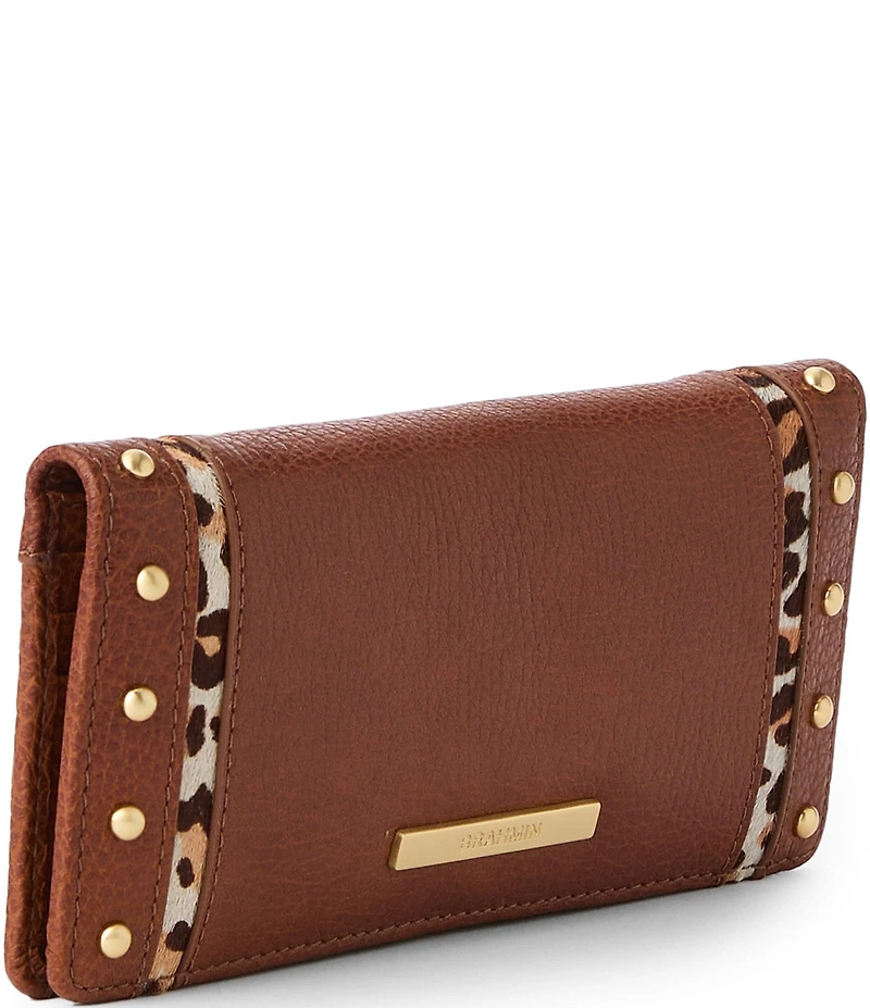 BRAHMIN Cherrywood Collection Tobacco Ady Bifold Wallet