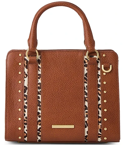 BRAHMIN Cherrywood Collection Tobacco Cami Satchel Bag