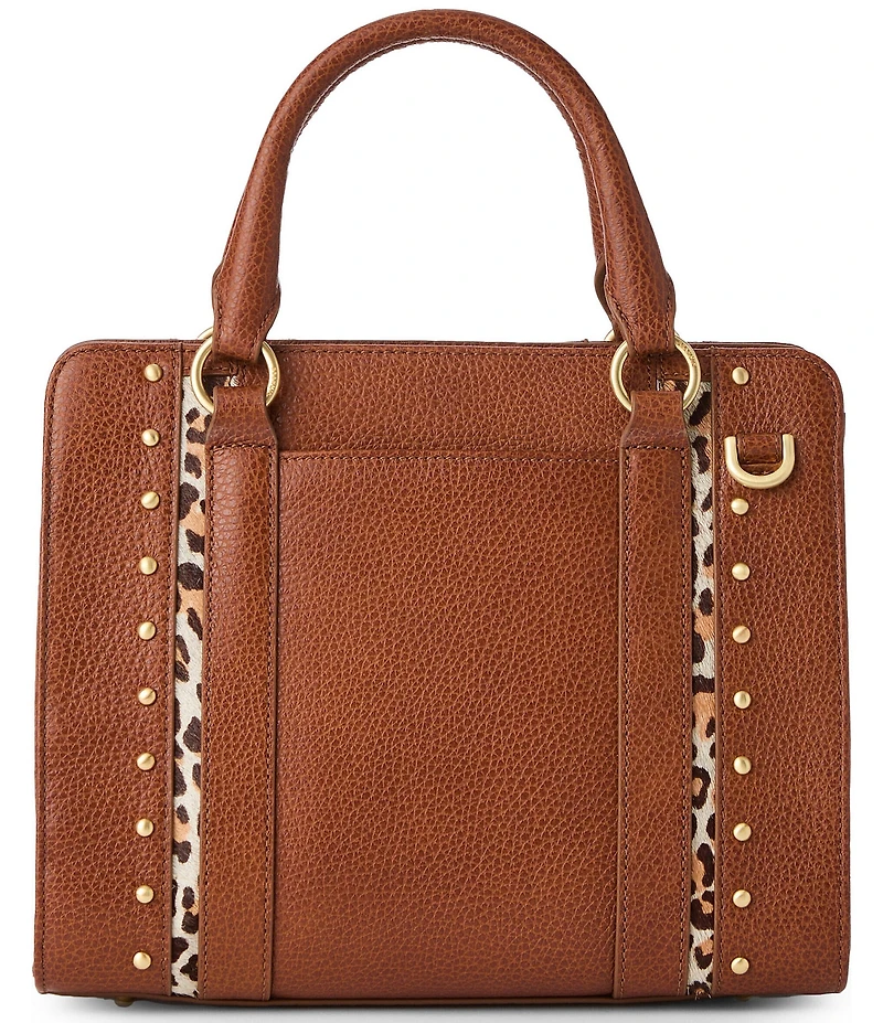 BRAHMIN Cherrywood Collection Tobacco Cami Satchel Bag