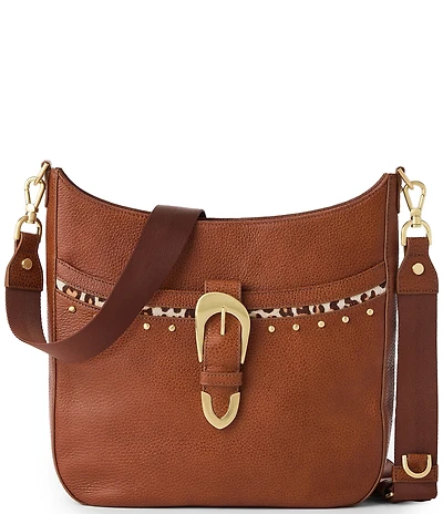 BRAHMIN Cherrywood Collection Tobacco Leia Crossbody Bag