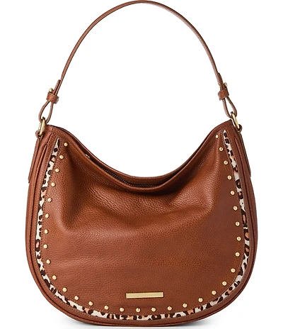 BRAHMIN Cherrywood Collection Tobacco Small Kathleen Shoulder Bag